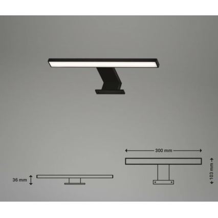 Briloner 2104-015 - Светодиодная подсветка для зеркала в ванной комнате DUN LED/5W/230V 30 см IP44