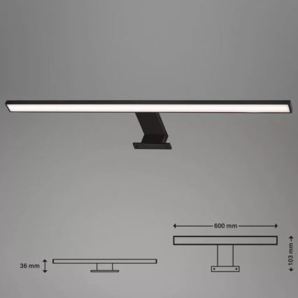 Briloner 2104-115 - LED Підсвітка для дзеркала для ванної DUN LED/8W/230V 60 см IP44