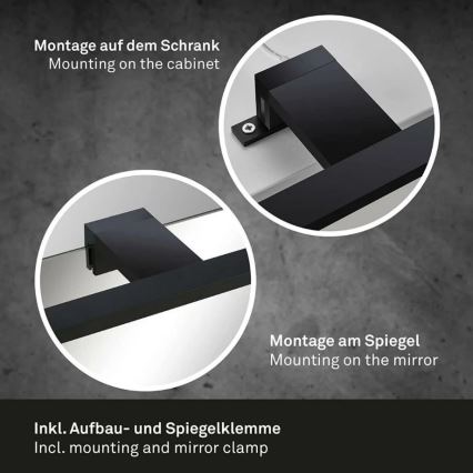 Briloner 2104-115 - Світлодіодне дзеркальне освітлення для ванної кімнати DUN LED/8W/230V 60 см IP44