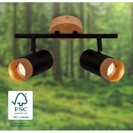 Briloner 2144025 - Точковий світильник SPOT 2xGU10/9W/230V