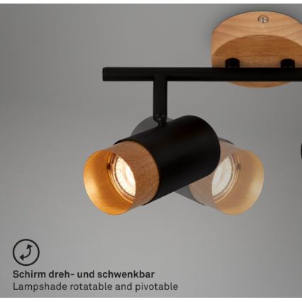 Briloner 2144025 - Точковий світильник SPOT 2xGU10/9W/230V