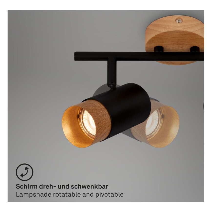 Briloner 2144025 - Точковий світильник SPOT 2xGU10/9W/230V
