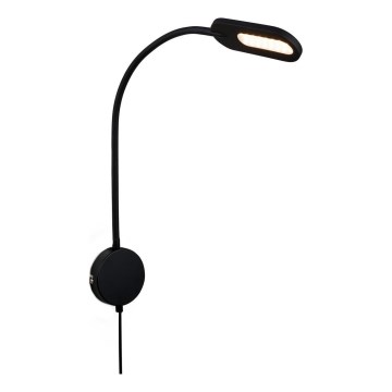 Briloner 2177015 - LED Гнучка настільна лампа з регулюванням яскравості LED/6W/230V чорний