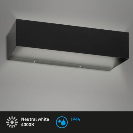 Briloner 2204-015 - Уличный светодиодный настенный светильник LED/8W/230V IP44 черный
