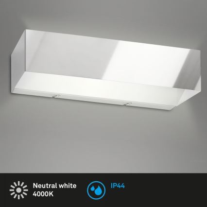 Briloner 2204-018 - Уличный светодиодный настенный светильник LED/8W/230V IP44 блестящий хром