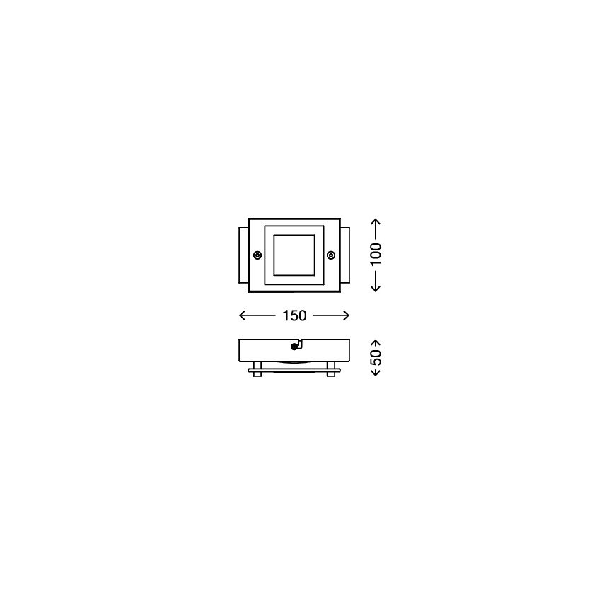 Briloner - 2213-018 - Стельовий LED світильник для ванної SPLASH LED/4,5W/230V IP44