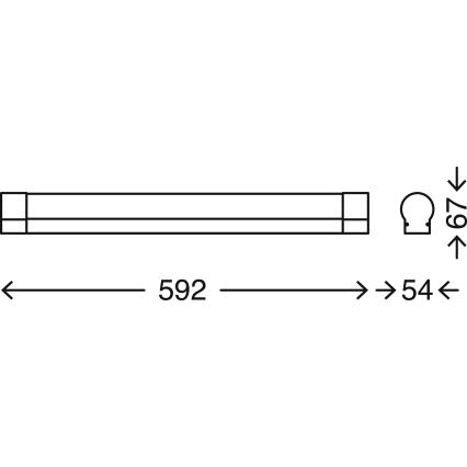 Briloner 2220-118 - Настінний LED світильник для ванної з регулюванням яскравості COOL&COSY LED/12W/230V 2700/4000K IP44