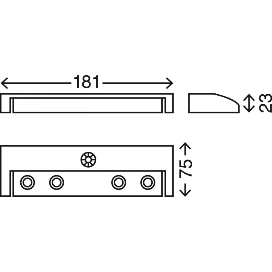Briloner 2269-041 - Светильник с датчиком движения LERO LED/0,32W/4xAAA 6000K