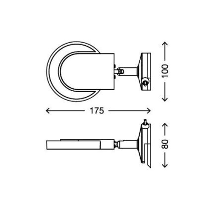 Briloner 2297-018 - Світлодіодне освітлення дзеркала SURF 1xLED/4,5W/230V