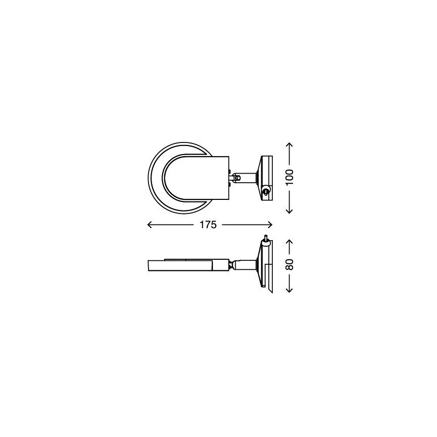 Briloner 2297-018 - Світлодіодне освітлення дзеркала SURF 1xLED/4,5W/230V