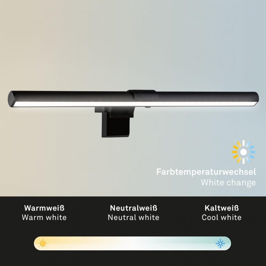 Briloner 2303-015 - Светодиодная подсветка монитора с регулированием яркости LED/3,5W/230V 2700/4000/6500K