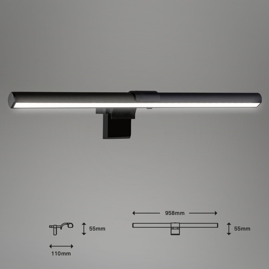 Briloner 2303-015 - Светодиодная подсветка монитора с регулированием яркости LED/3,5W/230V 2700/4000/6500K