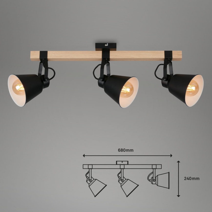 Briloner 2406-035 - Точковий світильник SPOT 3xE27/40W/230V
