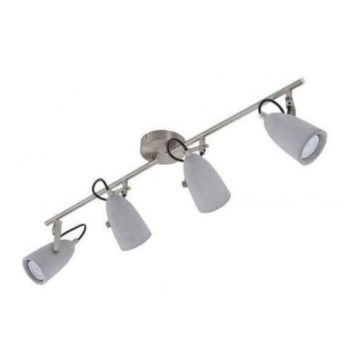 Briloner 2529-042 - Светодиодный точечный светильник THIMBLE 4xGU10/5W/230V бетон