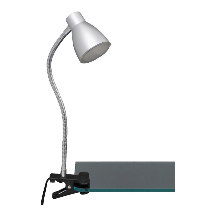 Briloner 2615-014P - Світлодіодна лампа з затискачем GRIP LED/2,5W/230V срібний