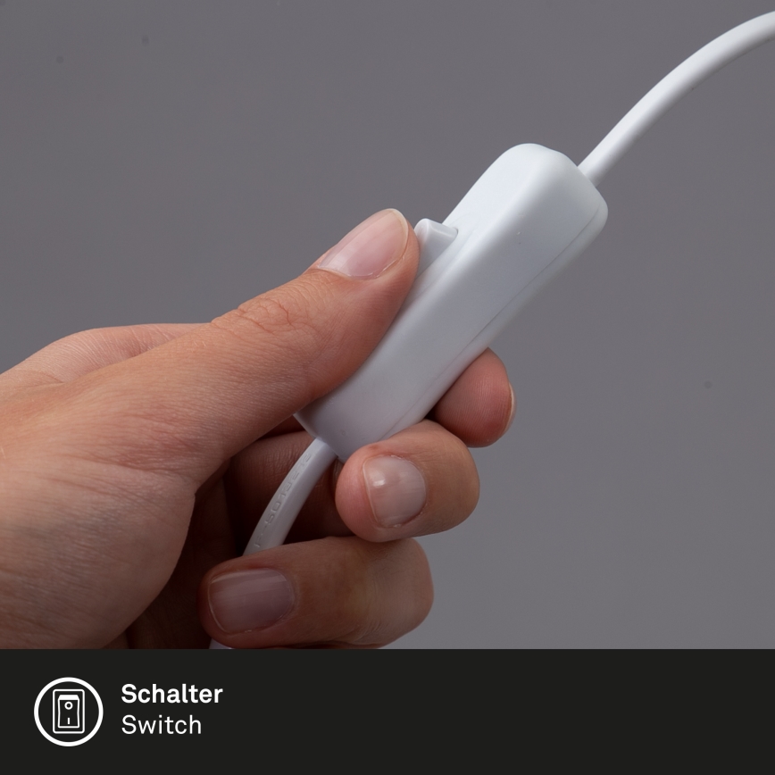 Briloner 2615-016P - Світлодіодна лампа з затискачем GRIP LED/2,5W/230V білий