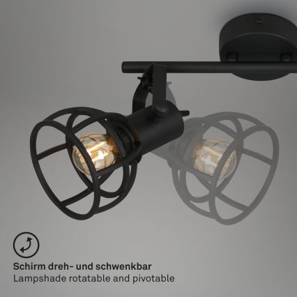 Briloner 2669-025 - Точковий світильник RETRO 2xE14/25W/230V
