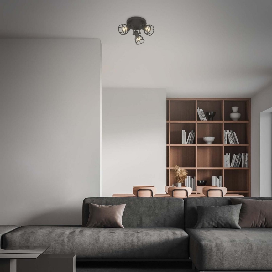 Briloner 2669-035 - Точечный светильник RETRO 3xE14/25W/230V