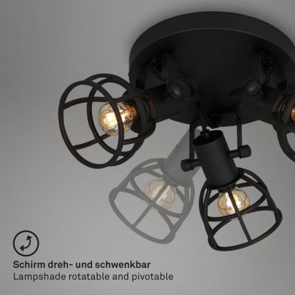 Briloner 2669-035 - Точковий світильник RETRO 3xE14/25W/230V