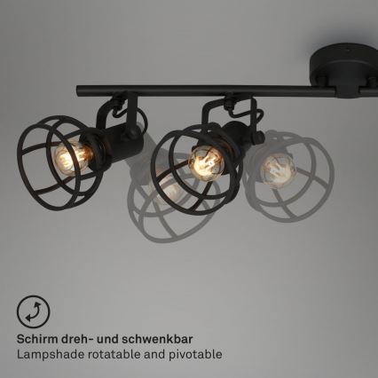 Briloner 2669-045 - Точковий світильник RETRO 4xE14/25W/230V