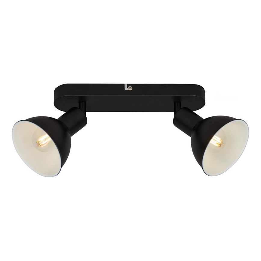 Briloner 2674-025 - Точковий світильник RETRO 2xE14/25W/230V чорний