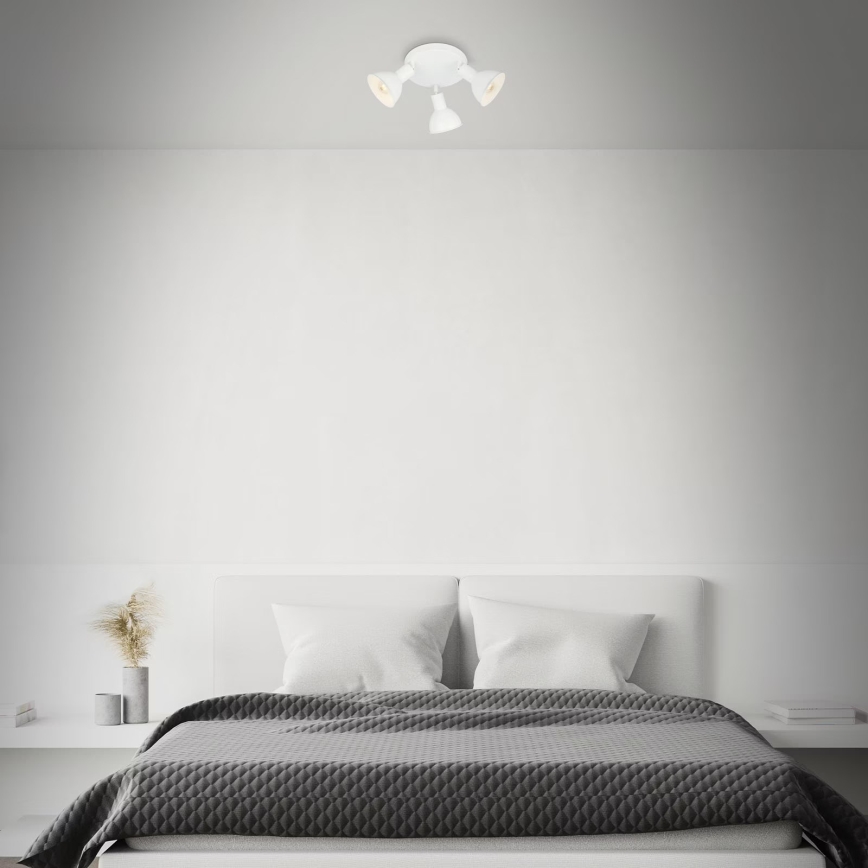 Briloner 2674-036 - Точечный светильник RETRO 3xE14/25W/230V белый