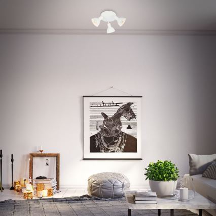 Briloner 2674-036 - Точковий світильник RETRO 3xE14/25W/230V білий