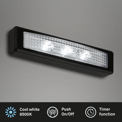Briloner 2689-035 - Светодиодный сенсорный навигационный светильник LERO LED/0,18W/3xAAA черный
