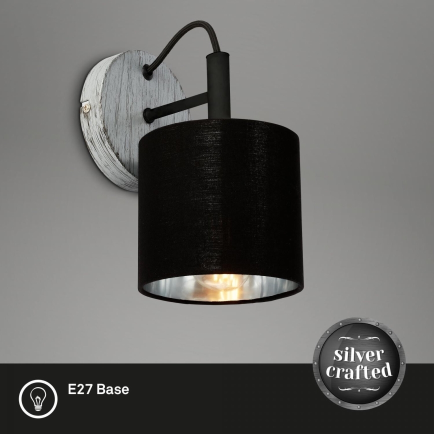 Briloner 2737-014 - Настінний світильник SILVER CRAFTED 1xE14/25W/230V
