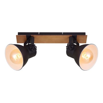 Briloner 2742-025 - Точечный светильник SPOTLIGHT 2xE27/40W/230V черный/коричневый