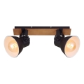 Briloner 2742-025 - Точечный светильник SPOTLIGHT 2xE27/40W/230V черный/коричневый