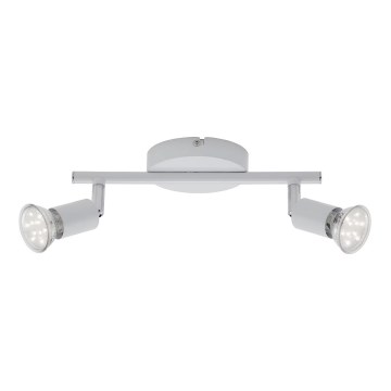 Briloner 2767-026 - Світлодіодний точковий світильник 2xGU10/6W/230V білий