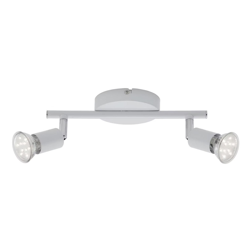 Briloner 2767-026 - Світлодіодний точковий світильник 2xGU10/6W/230V білий