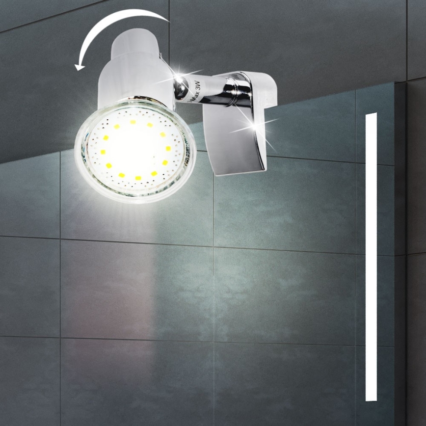 Briloner 2792-018 - Світлодіодне освітлення дзеркала SPLASH 1xGU10/3W/230V