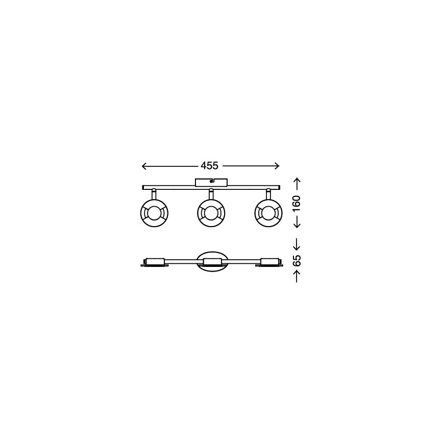 Briloner 2798-022 - Точечный светодиодный светильник  STONE 3xLED/4,5W/230V