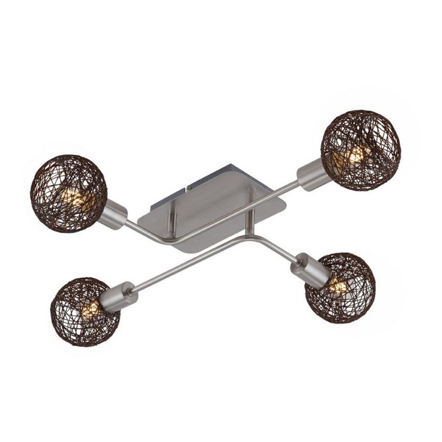 Briloner 2814-042 - Пристельова люстра 4xE14/5,5W/230V