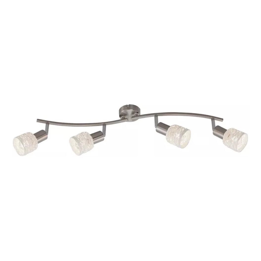 Briloner 2826-042 - Точковий світильник SPOT 4xE14/6W/230V матовий хром