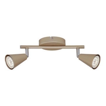 Briloner 2849-027 - Світлодіодний точковий світильник GOLD BASIC 2xGU10/5W/230V