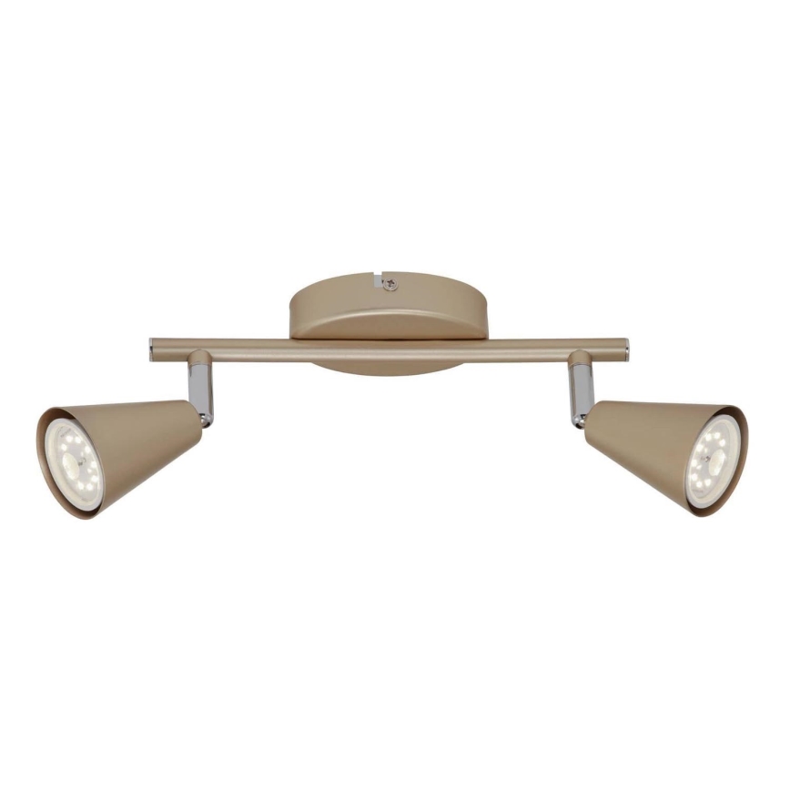 Briloner 2849-027 - Світлодіодний точковий світильник GOLD BASIC 2xGU10/5W/230V