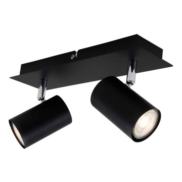 Briloner 2857-025 - Точковий світильник SPOT 2xGU10/40W/230V чорний