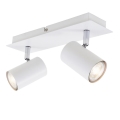 Briloner 2857-026 - Точковий світильник SPOT 2xGU10/40W/230V білий
