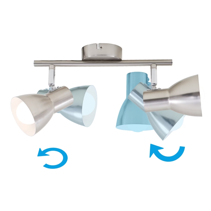 Briloner 2860-022 - Точечный светильник 2xE14/25W/230V