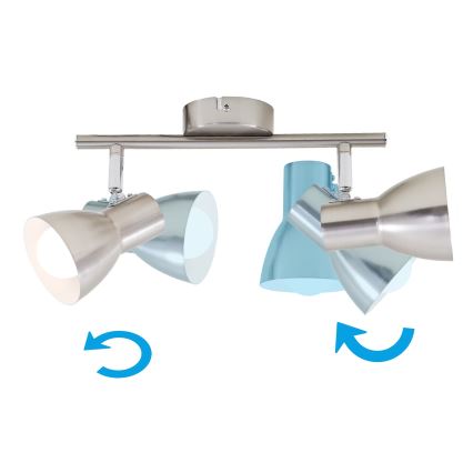 Briloner 2860-022 - Точковий світильник 2xE14/25W/230V