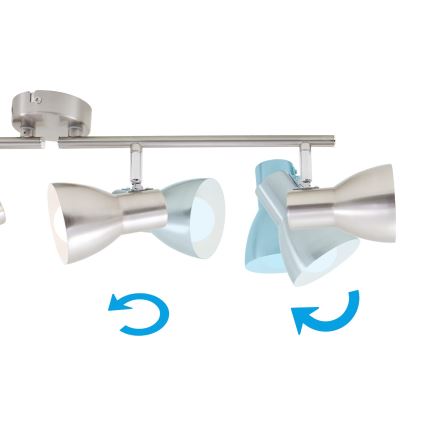 Briloner 2860-042 - Точечный светильник 4xE14/25W/230V