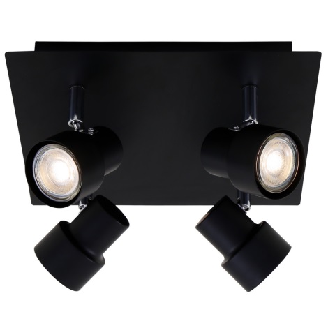 Briloner 2861-045 - Точковий LED світильник SPOT 4xGU10/5W/230V чорний