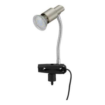 Briloner 2877-012P - Світлодіодна настільна лампа з затискачем SIMPLE 1xGU10/3W/230V