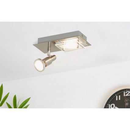 Briloner 2879-022 - Светодиодный потолочный светильник COMBINATA 1xGU10/3W + LED/5W/230V