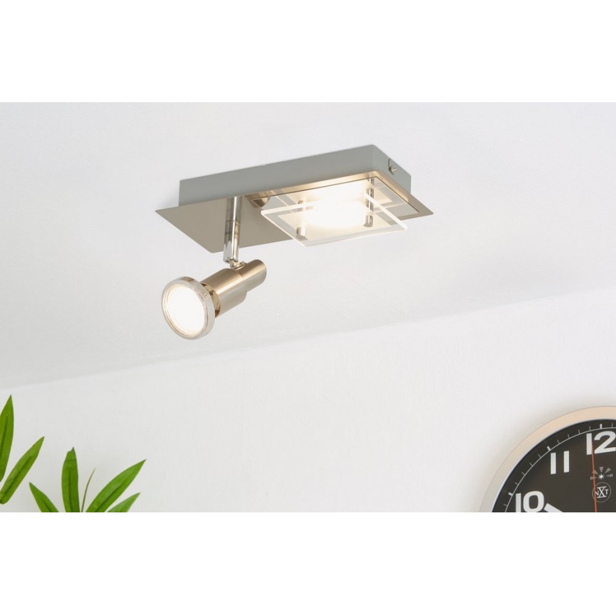 Briloner 2879-022 - Светодиодный потолочный светильник COMBINATA 1xGU10/3W + LED/5W/230V