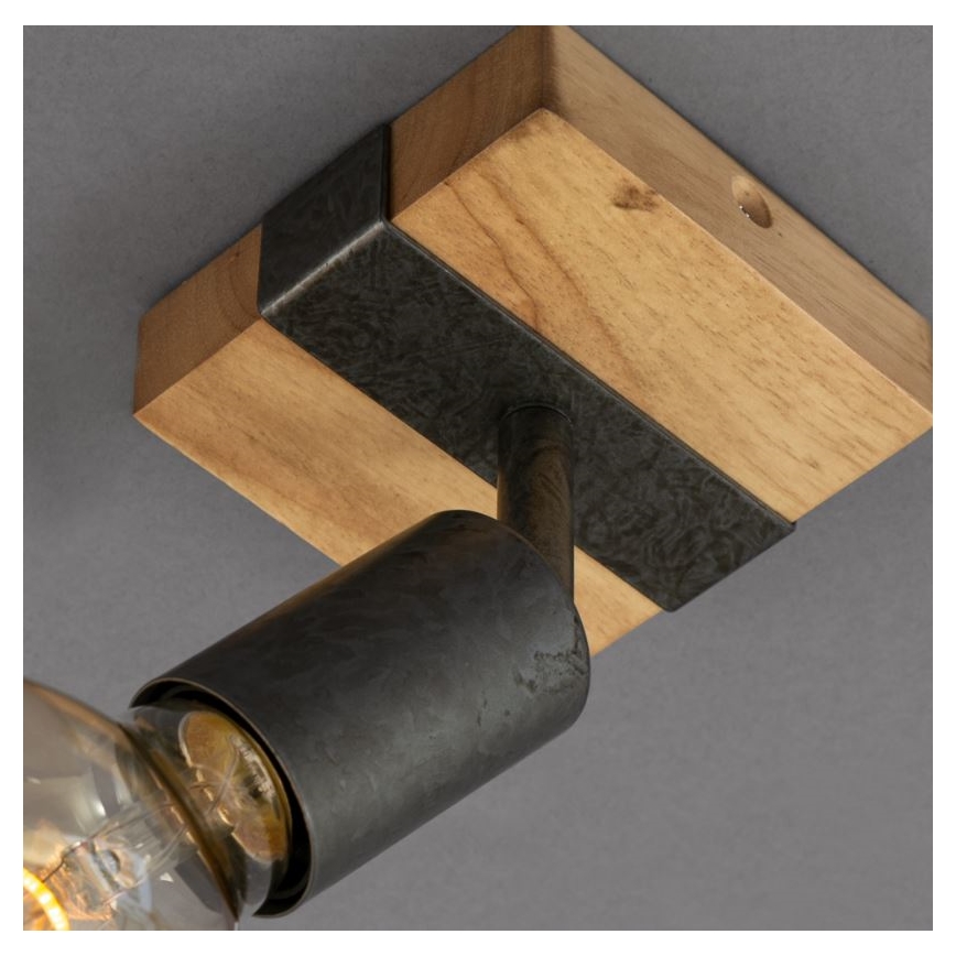 Briloner 2900-011 - Настінний точковий світильник WOOD BASIC 1xE27/25W/230V