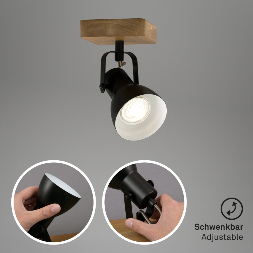 Briloner 2902-015 - Точковий світильник SPOT 1xGU10/35W/230V каучук